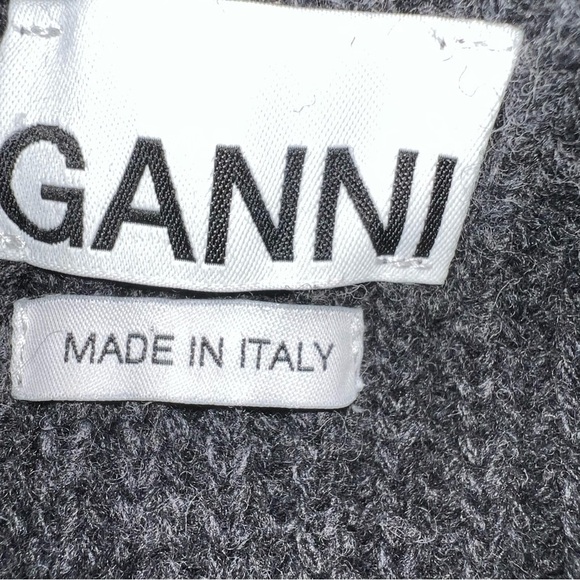 Ganni Dark Gray Cowl Neck Sweater - Picture 15 of 15